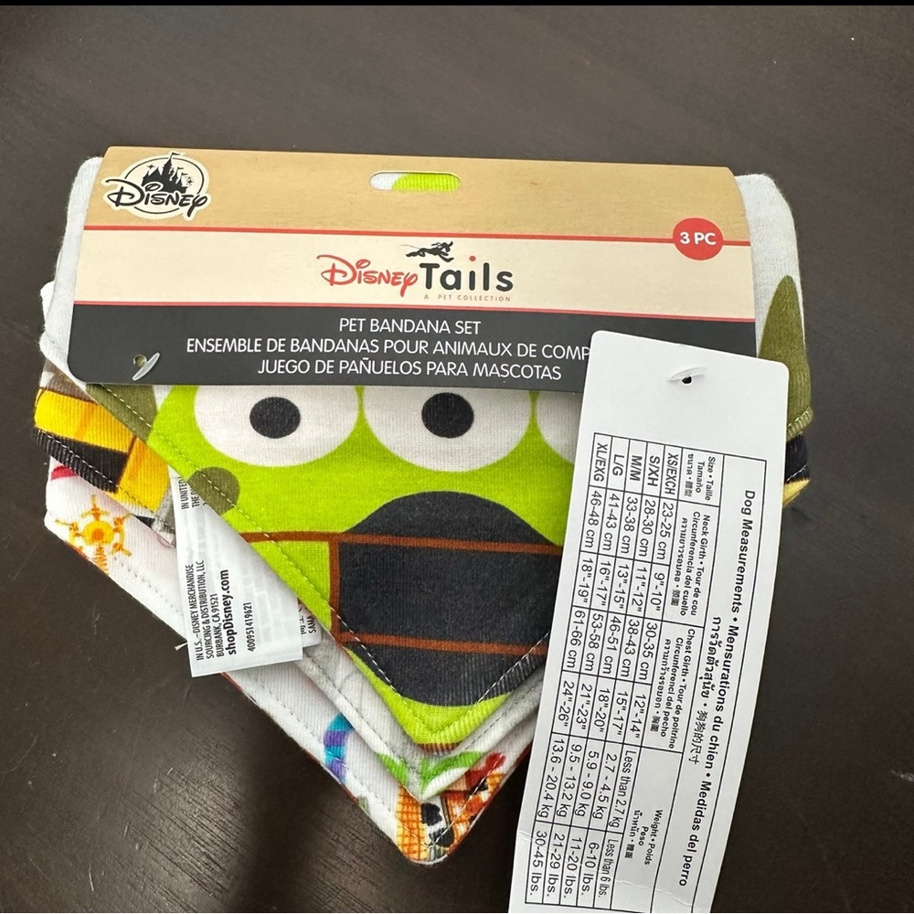 Disney Pixar Holiday Pet Bandana Set